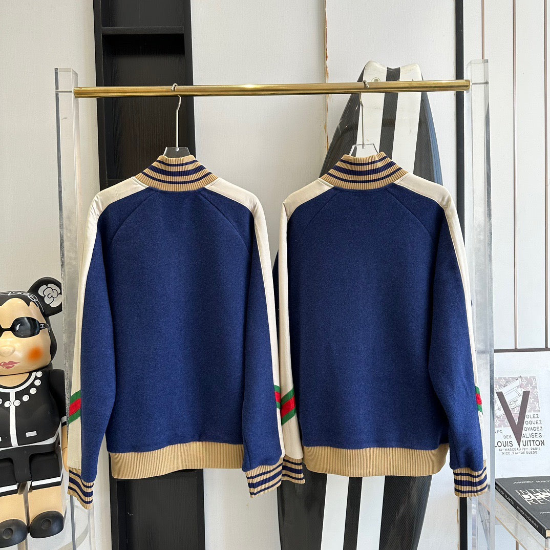 Gucci Jackets- Gucci Zip Bomber Premium Casual Designer Jacket