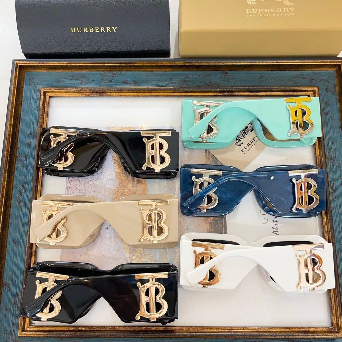 Front view of Burberry Sunglasses premium piece