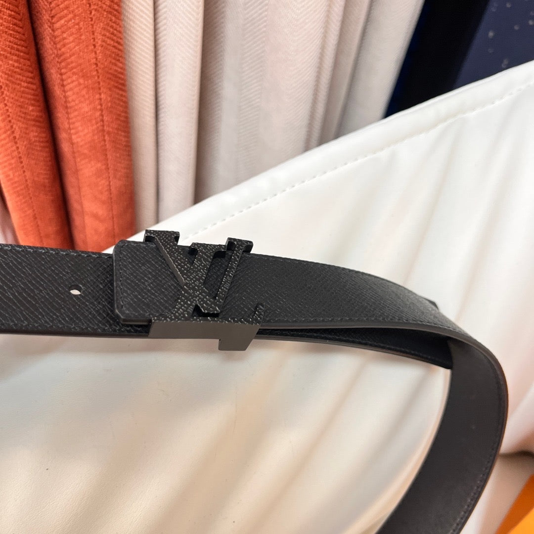 Louis Vuitton Belts- Louis Vuitton Lou Belt Premium Leather Designer Belt
