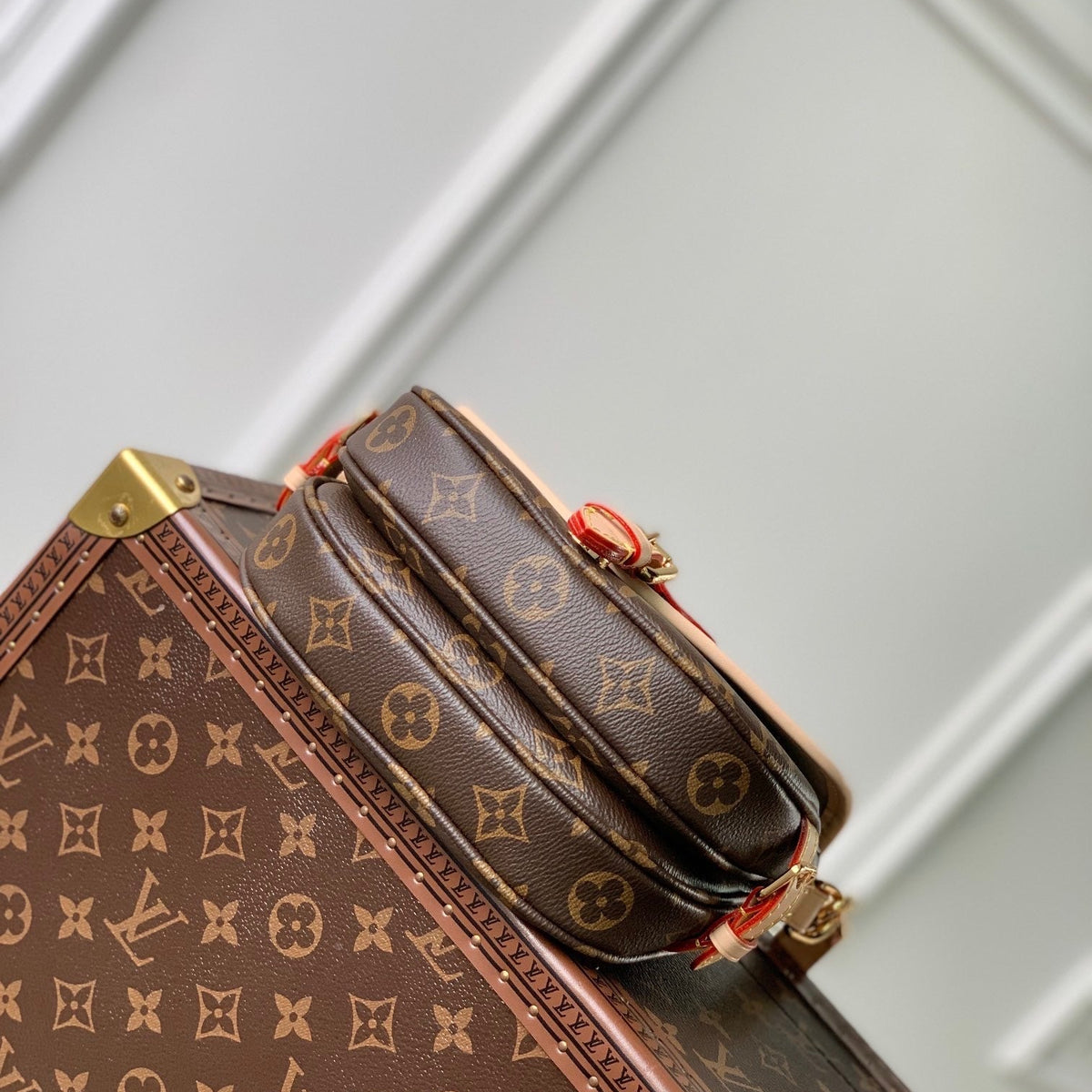 Louis Vuitton Wallets- Louis Vuitton Lou Saumur Bb Bag Compact Luxury Card Wallet