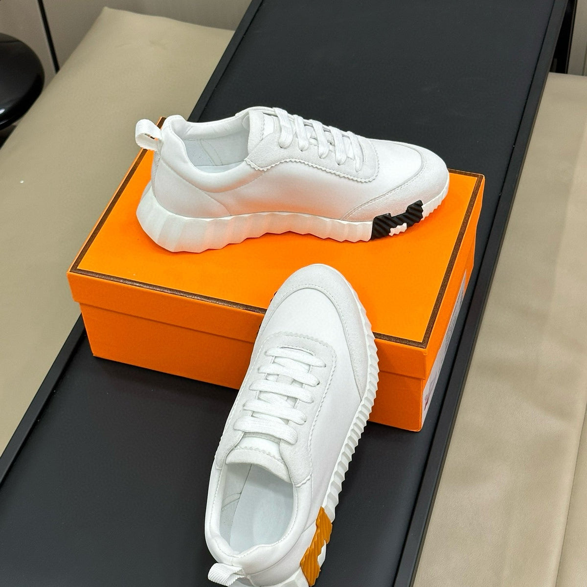Shoes- Herm Bouncing Sneaker Premium Designer Casual Shoes