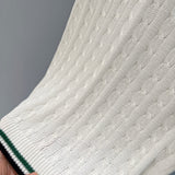 Christian Dior Knitted Vest detail shot – designer craftsmanship and quality