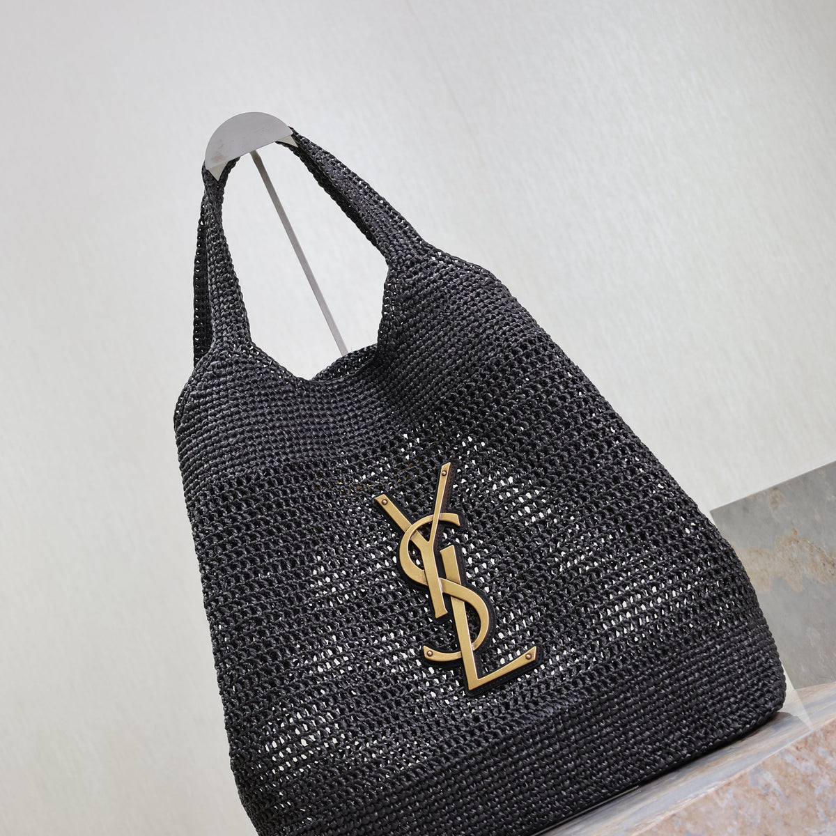 Saint Laurent Bags- Saint Laurent Icare In Raffia Bag Elegant Everyday Designer Handbag