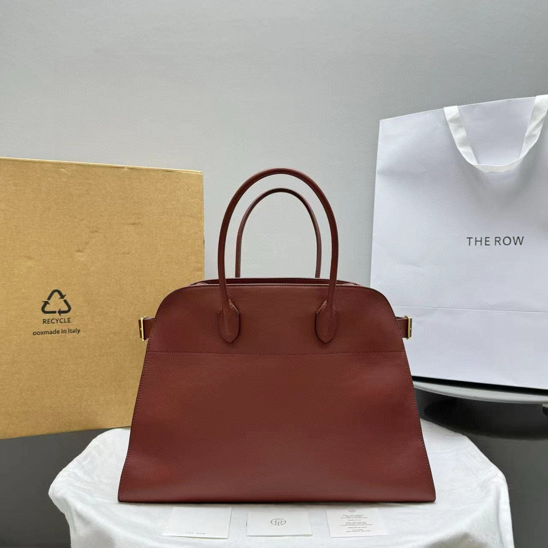 The Row Bags- The Row Margaux 17 Bag Luxury Designer Leather Handbag