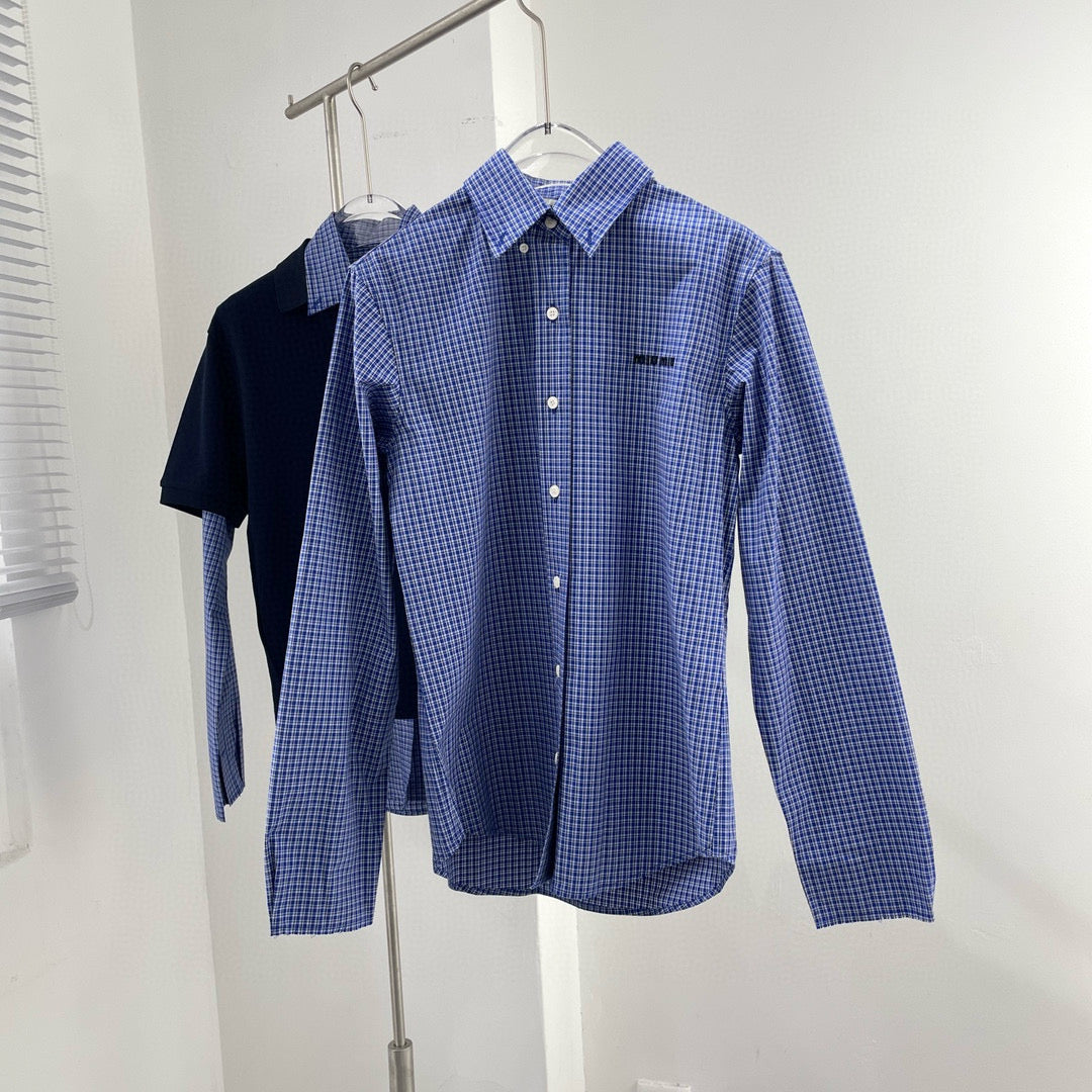 Tops- Miu M Shirt Premium Designer Casual Top