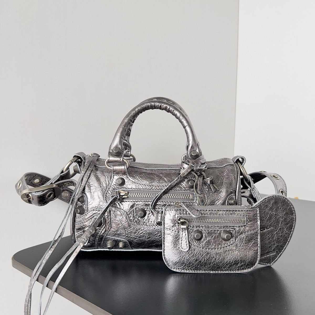 Bags- Bal Le Cagole Mini Duffel Bag Luxury Designer Leather Handbag