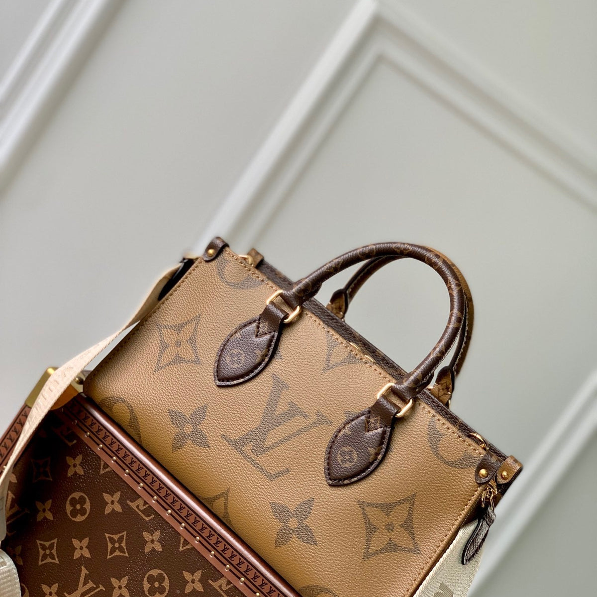Louis Vuitton Bags- Louis Vuitton Lou Onthego East West Tote Bag Luxury Designer Leather Handbag