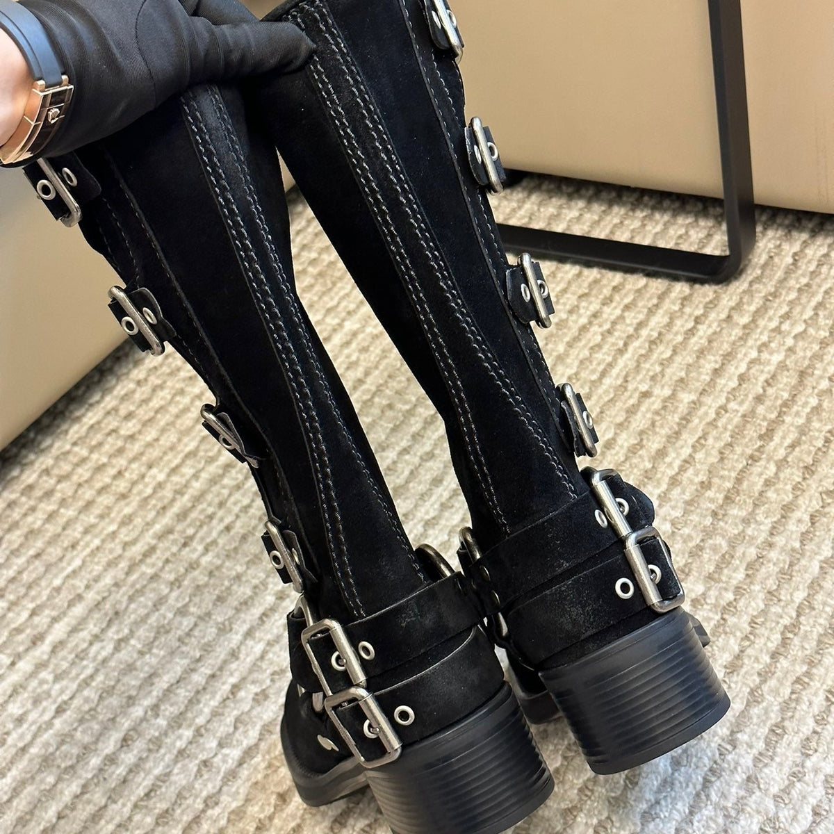 Shoes? Miu M Boots Luxury Lifestyle Designer Footwear
