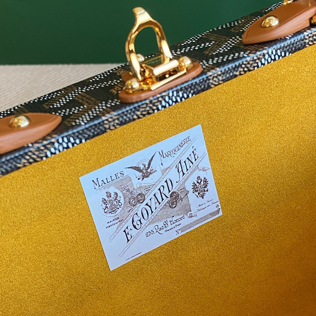 Bags- Goya Grand Hotel Trunk Bag Luxury Designer Leather Handbag