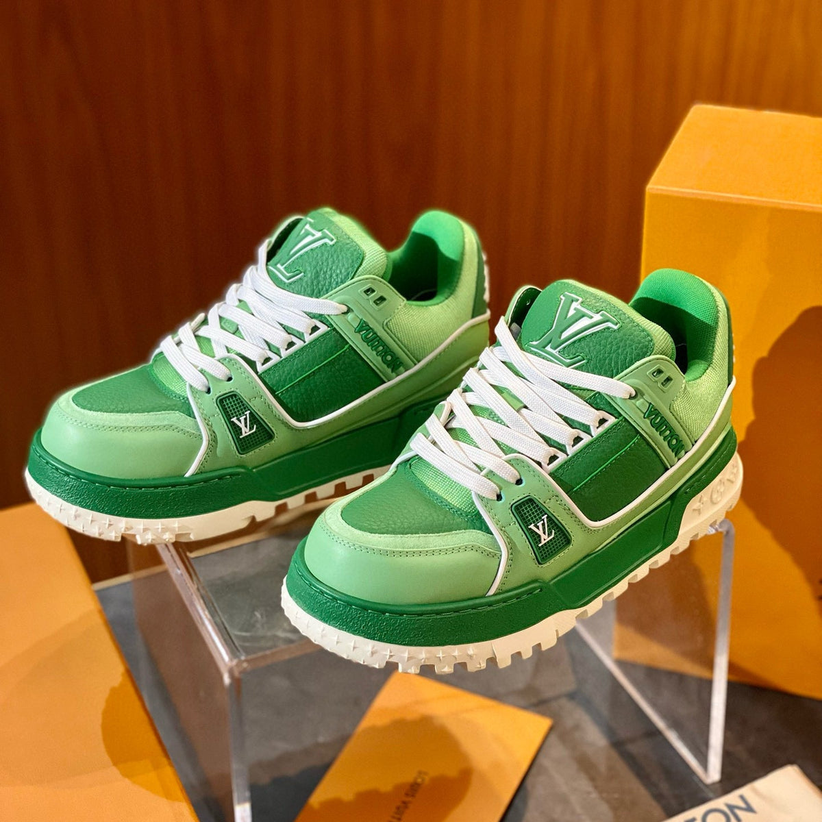 Louis Vuitton Shoes- Louis Vuitton Lou Trainer Maxi Trainers Comfortable Everyday Designer Shoes