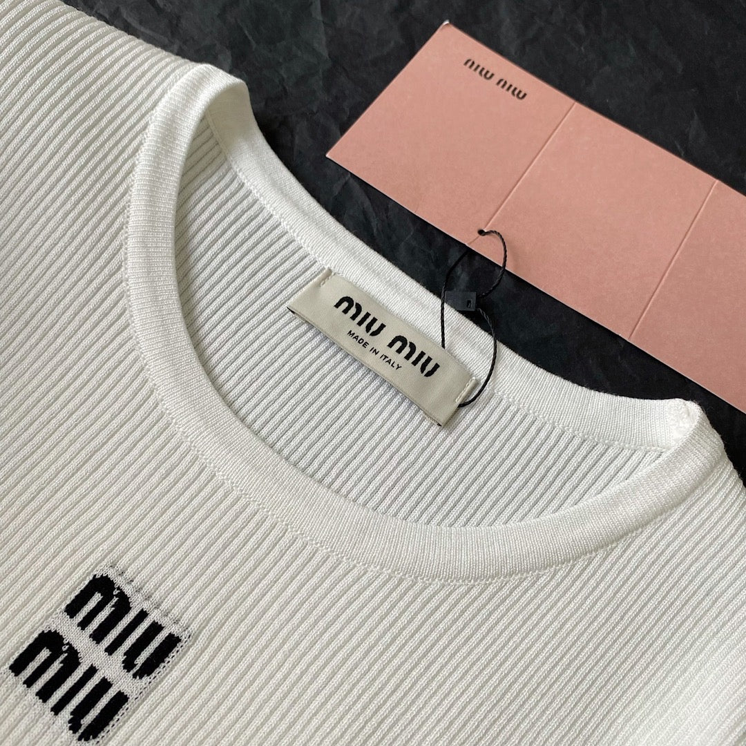 Tops- Miu M Top Elegant Everyday Designer Top