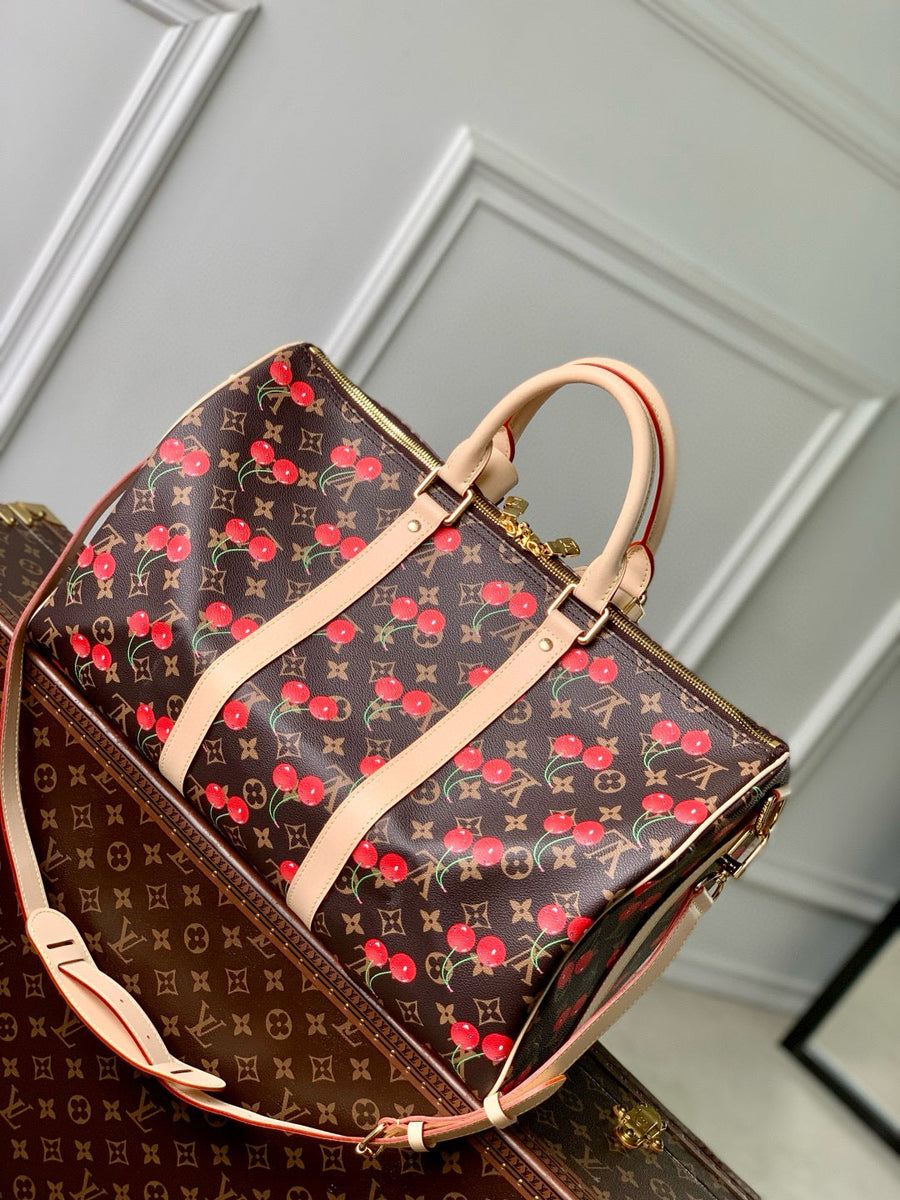 Louis Vuitton Bags- Louis Vuitton Lou x Murakami Keepall 45 Bag Luxury Designer Leather Handbag