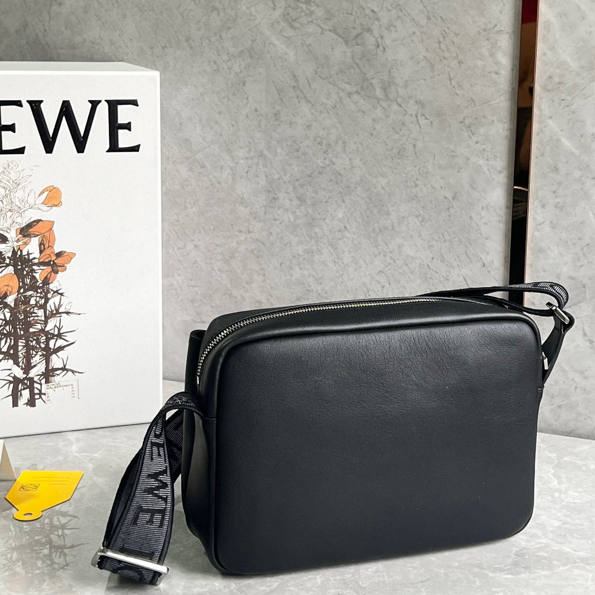 Bags- Loew XS Military Messenger Bag Luxury Designer Leather Handbag