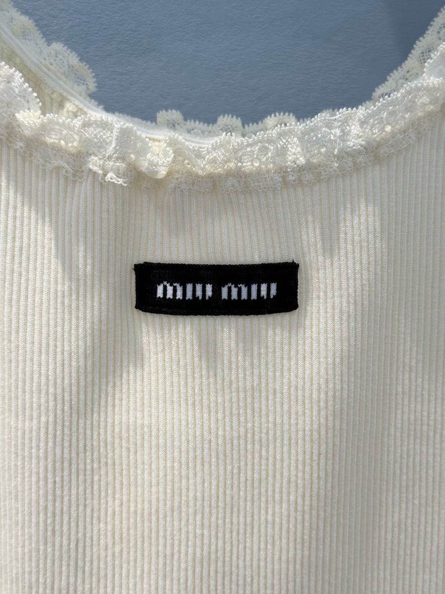 Tops- Miu M Top Premium Designer Casual Top