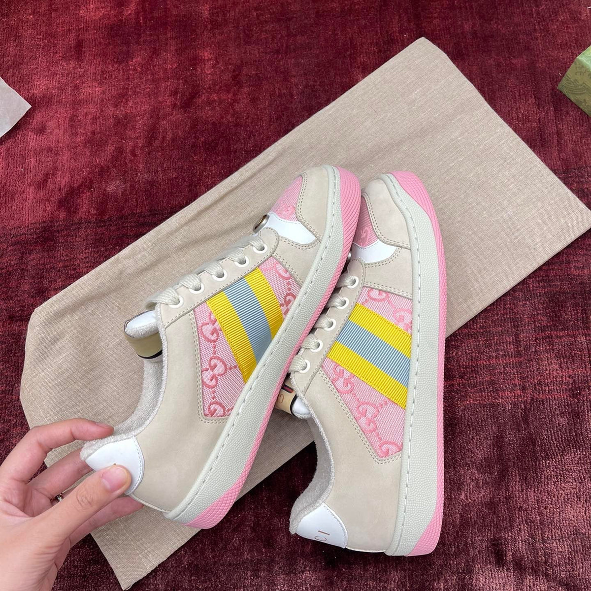 Gucci Shoes- Gucci Screener Leather Sneakers Comfortable Everyday Designer Shoes