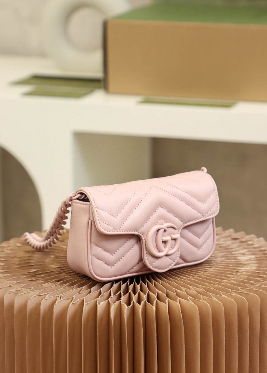 Gucci Bags- Gucci Marmont Super Mini Bag Luxury Designer Leather Handbag