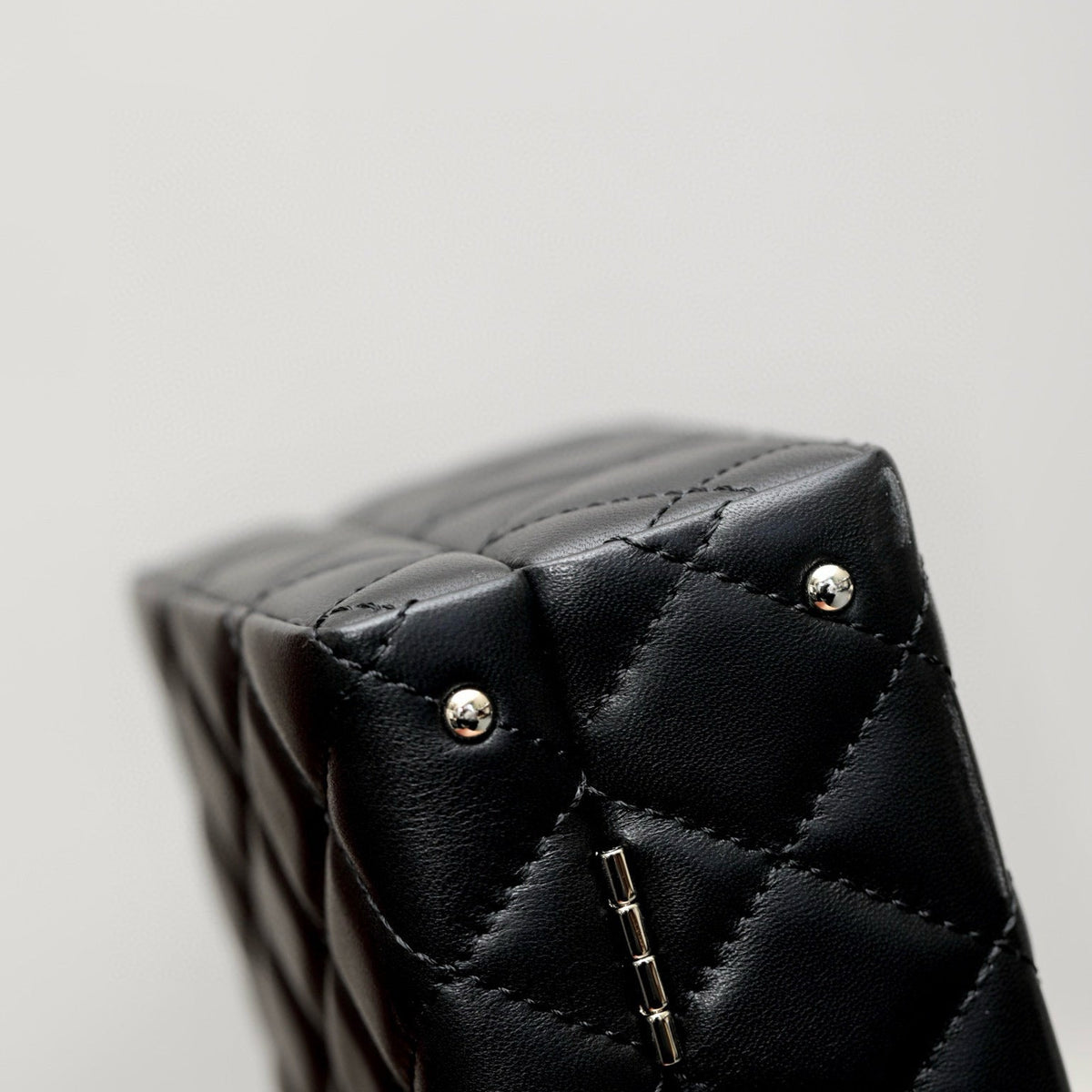 Chanel Small Box Chain Bag detail shot – authentic designer craftsmanship