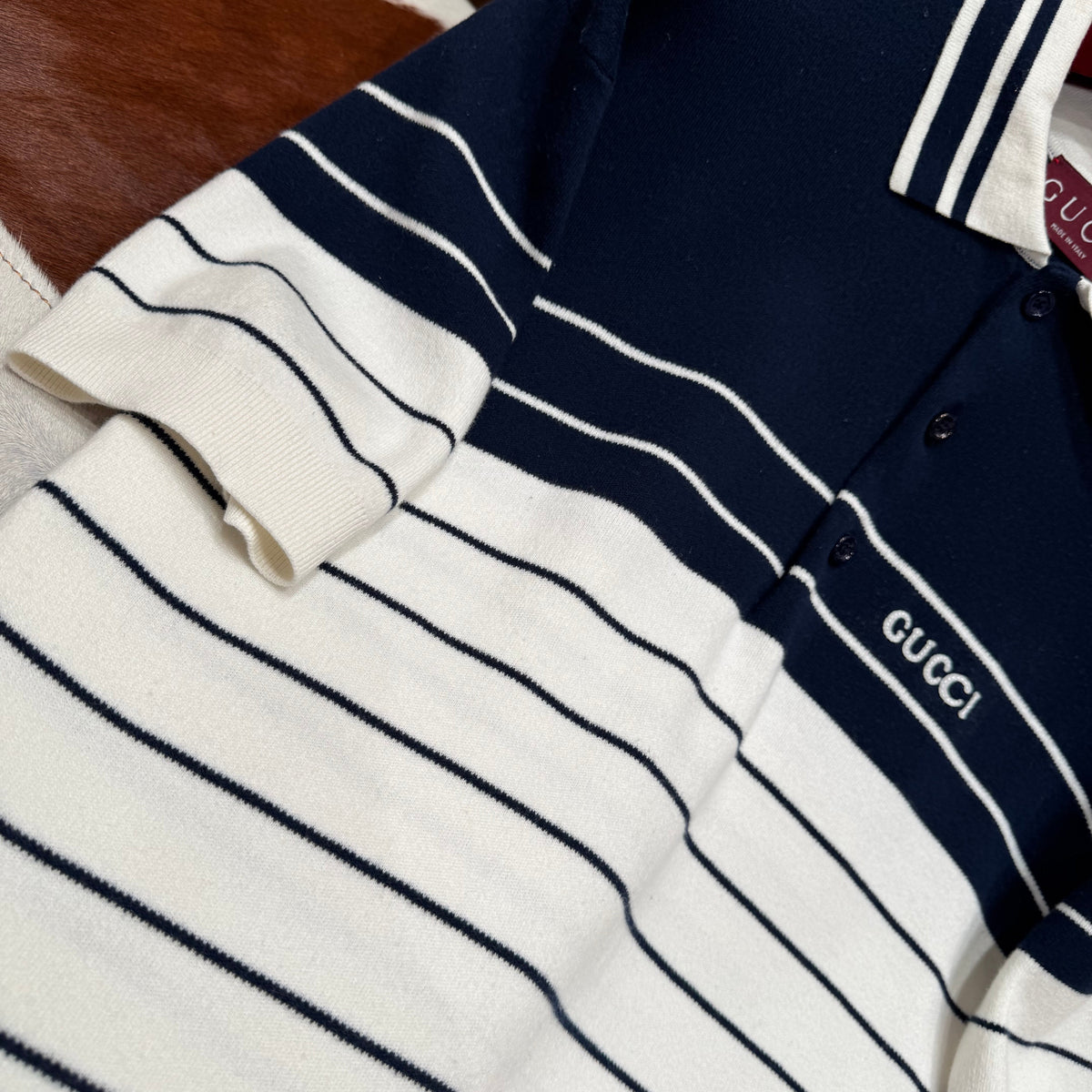 Gucci Polo Shirts- Gucci Polo Shirt Classic Designer Cotton Polo Shirt