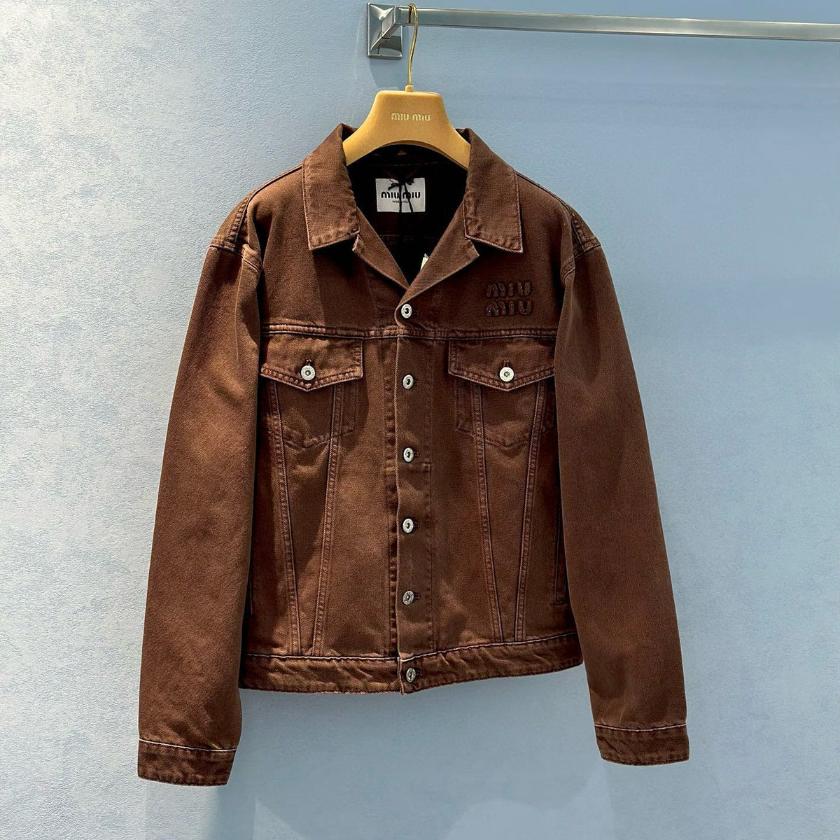 Jackets- Miu M Denim Jacket Luxury Designer Outerwear Jacket