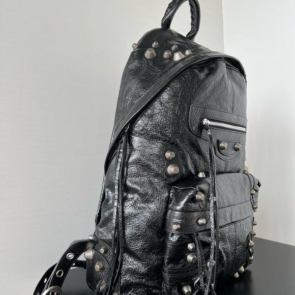 Front view of Balenciaga Le Cagole Backpack premium bag