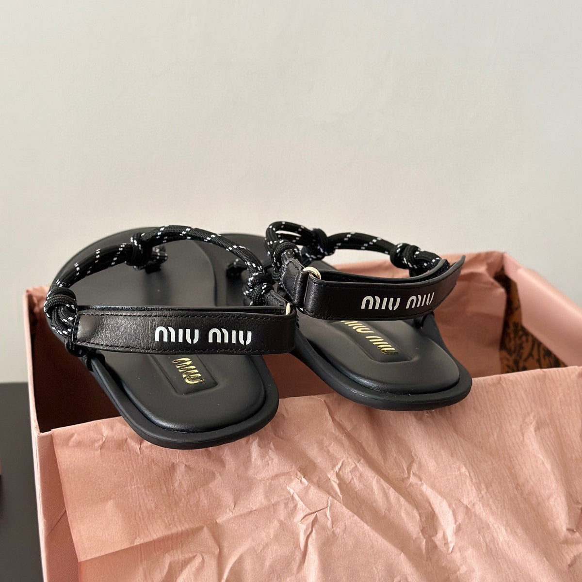 Shoes- Miu M Sandals Premium Designer Casual Shoes
