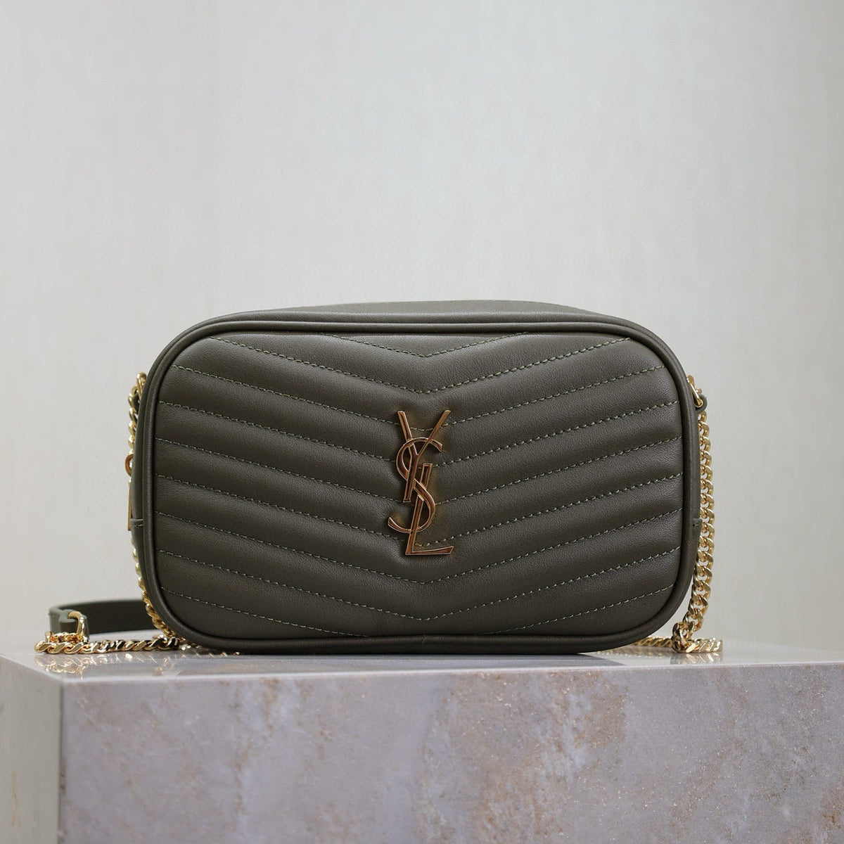 Saint Laurent Bags- Saint Laurent Lou Mini Bag Elegant Everyday Designer Handbag