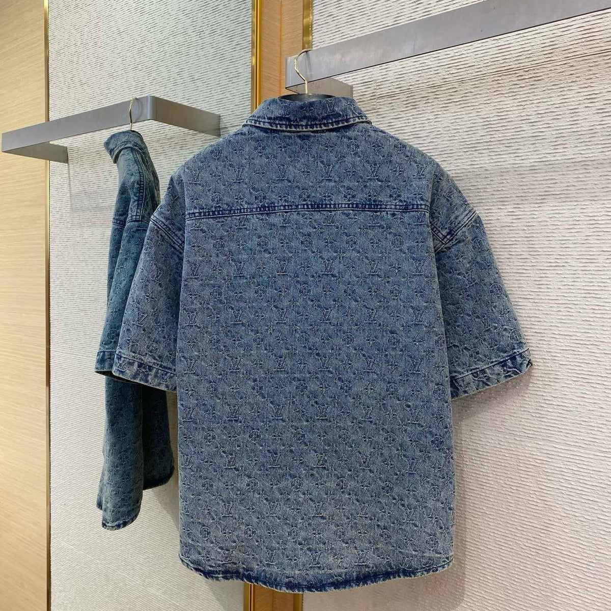 Louis Vuitton Tops- Louis Vuitton Lou Denim Shirt Premium Designer Casual Top