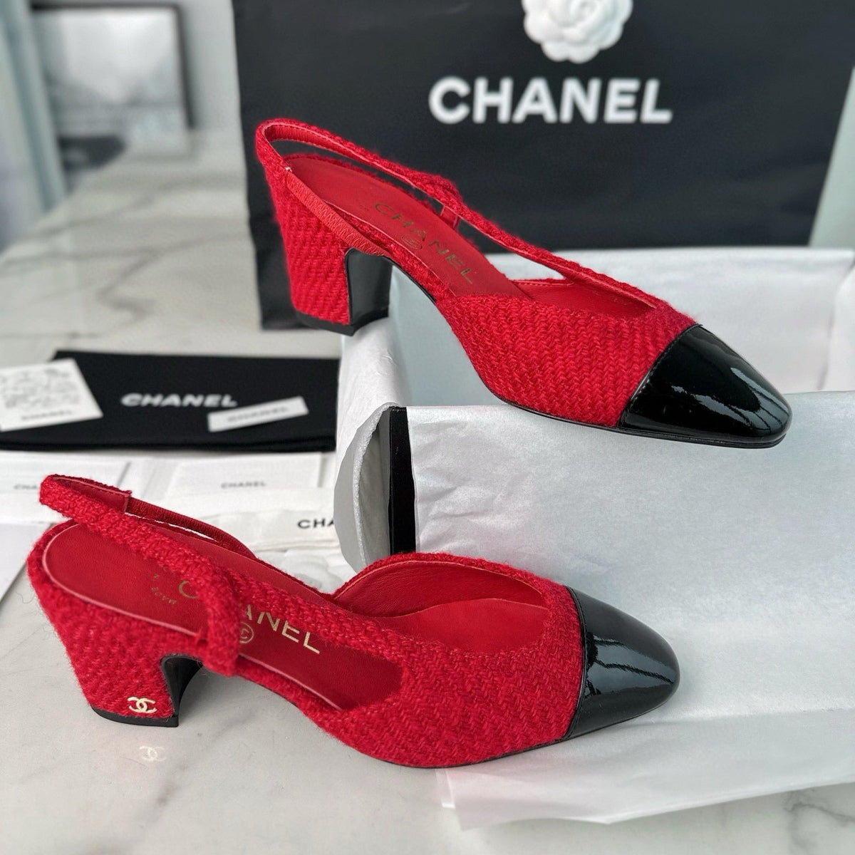 Chanel Shoes- Chanel Slingback Heels Comfortable Everyday Designer Shoes