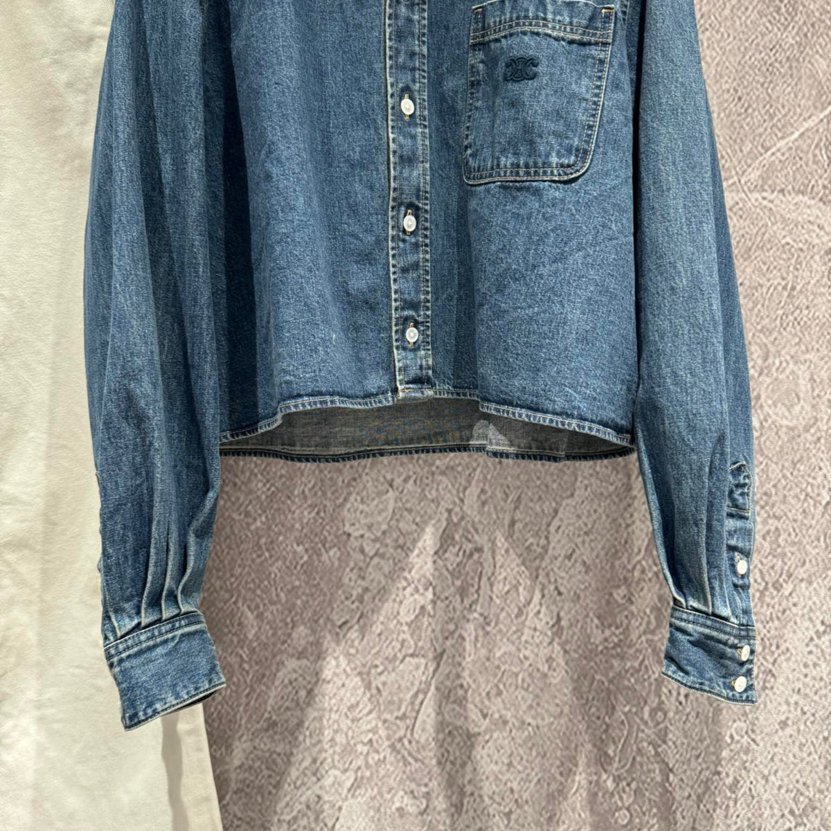Tops- Miu M Denim Shirt Premium Designer Casual Top