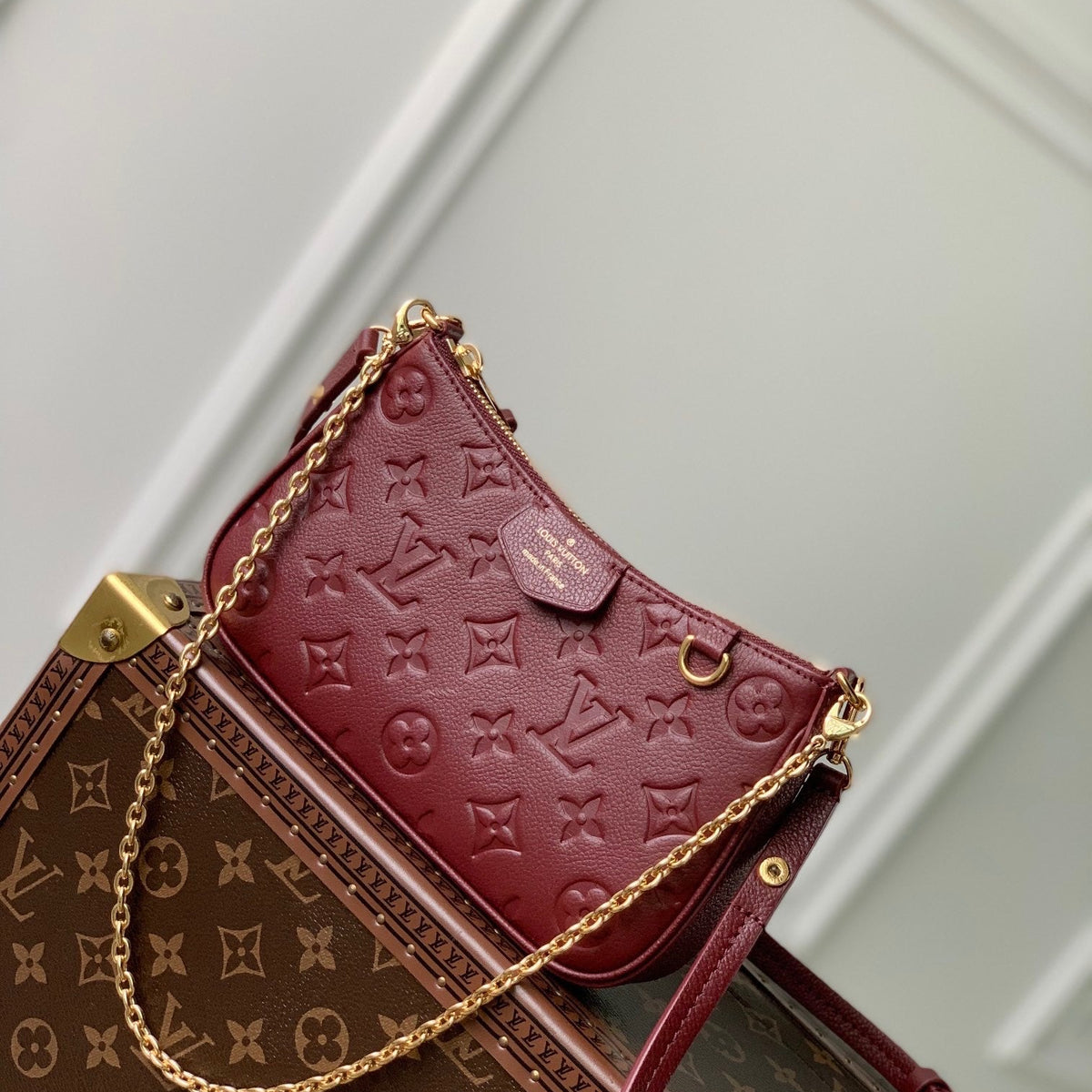 Louis Vuitton Bags- Louis Vuitton Lou Easy Pouch On Strap Elegant Everyday Designer Handbag