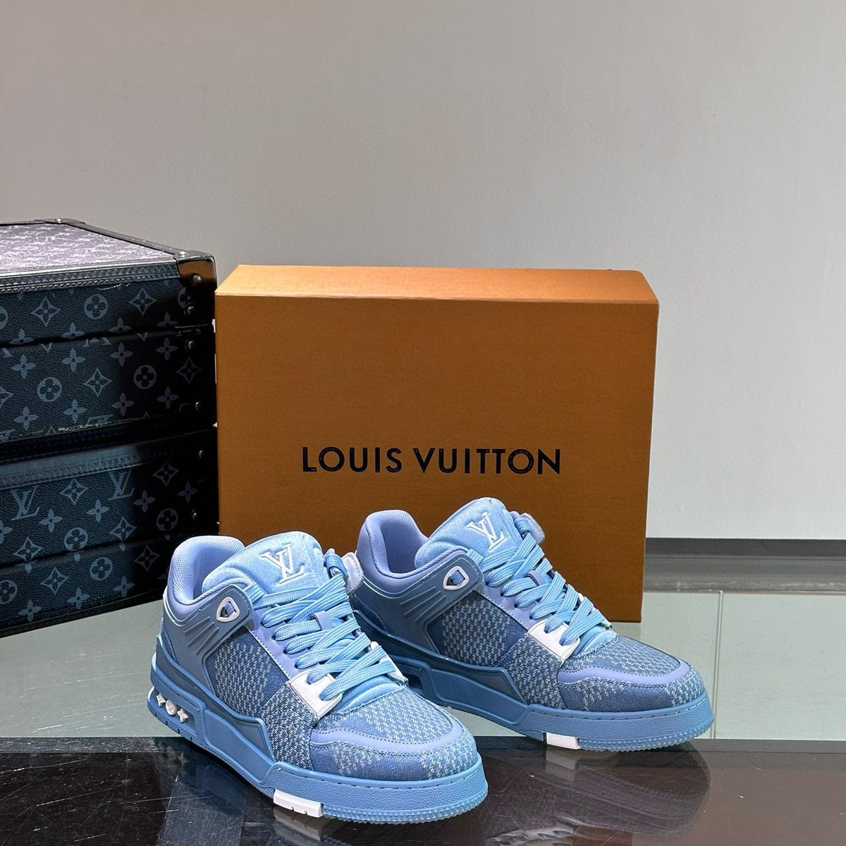 Louis Vuitton Shoes- Louis Vuitton Lou Trainers Premium Designer Casual Shoes