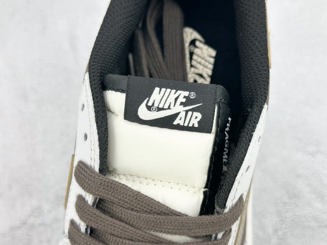 Jordan Shoes- Jordan Travis S x Jordan 1 Low Reverse Mocha Premium Designer Casual Shoes