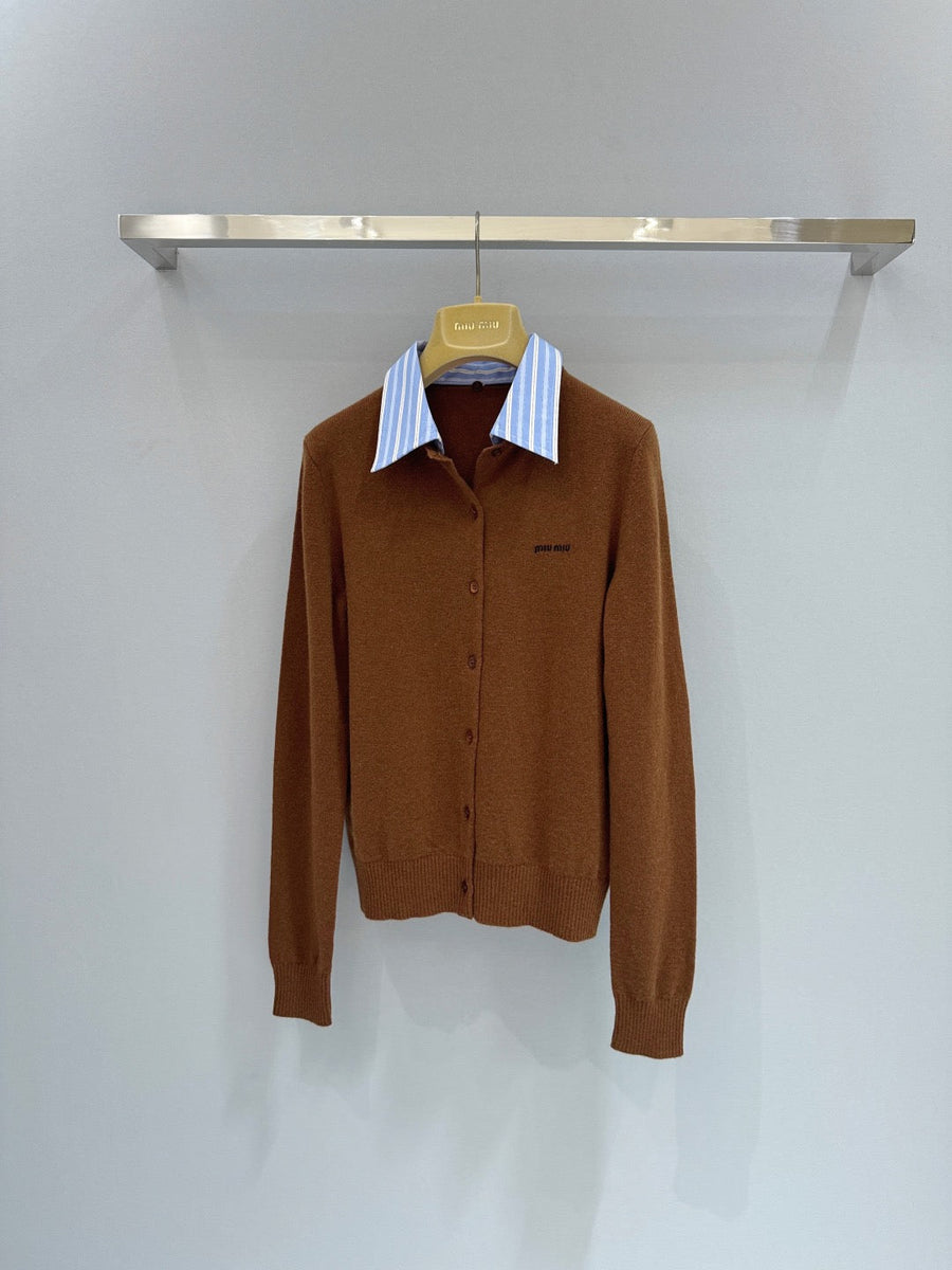 Sweaters? Miu M Cardigan Premium Casual Designer Knitwear