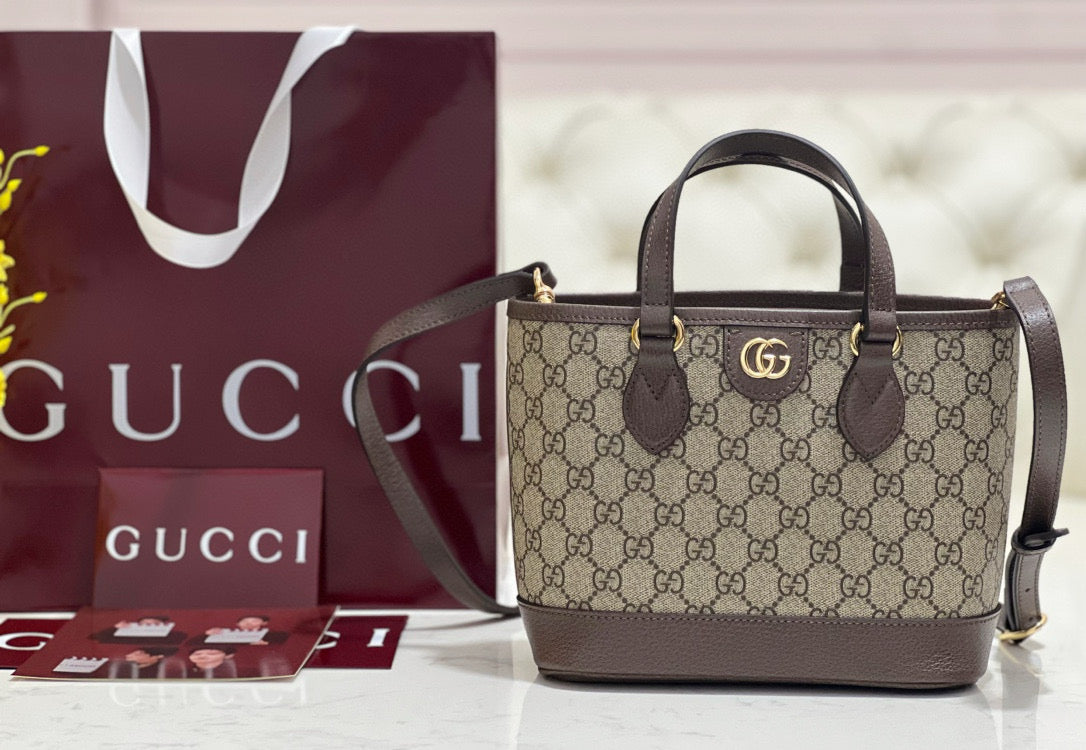 Gucci Bags- Gucci Ophidia Mini Tote Bag Elegant Everyday Designer Handbag