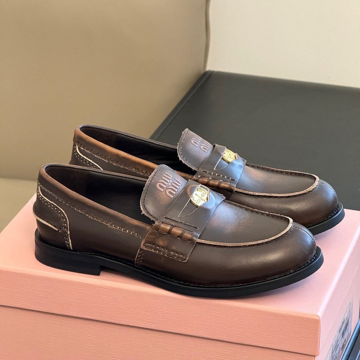 Shoes- Miu M Loafers Comfortable Everyday Designer Shoes