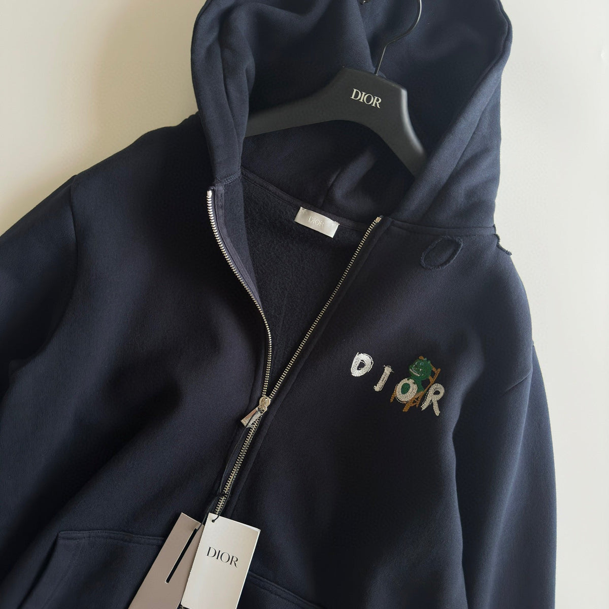 Dior Hoodies- Dior Zip Hoodie Premium Designer Casual Hoodie