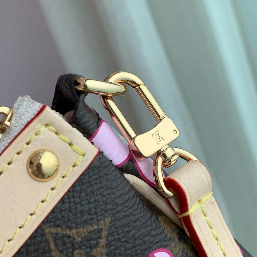 Louis Vuitton Bags- Louis Vuitton Lou x Murakami Pochette Bag Elegant Everyday Designer Handbag