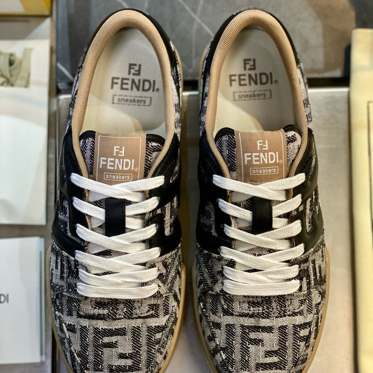 Shoes- Fen Match Sneaker Premium Designer Casual Shoes