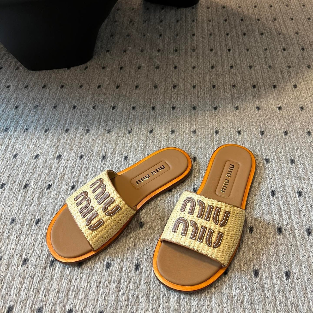 Shoes- Miu M Slides Luxury Lifestyle Designer Footwear