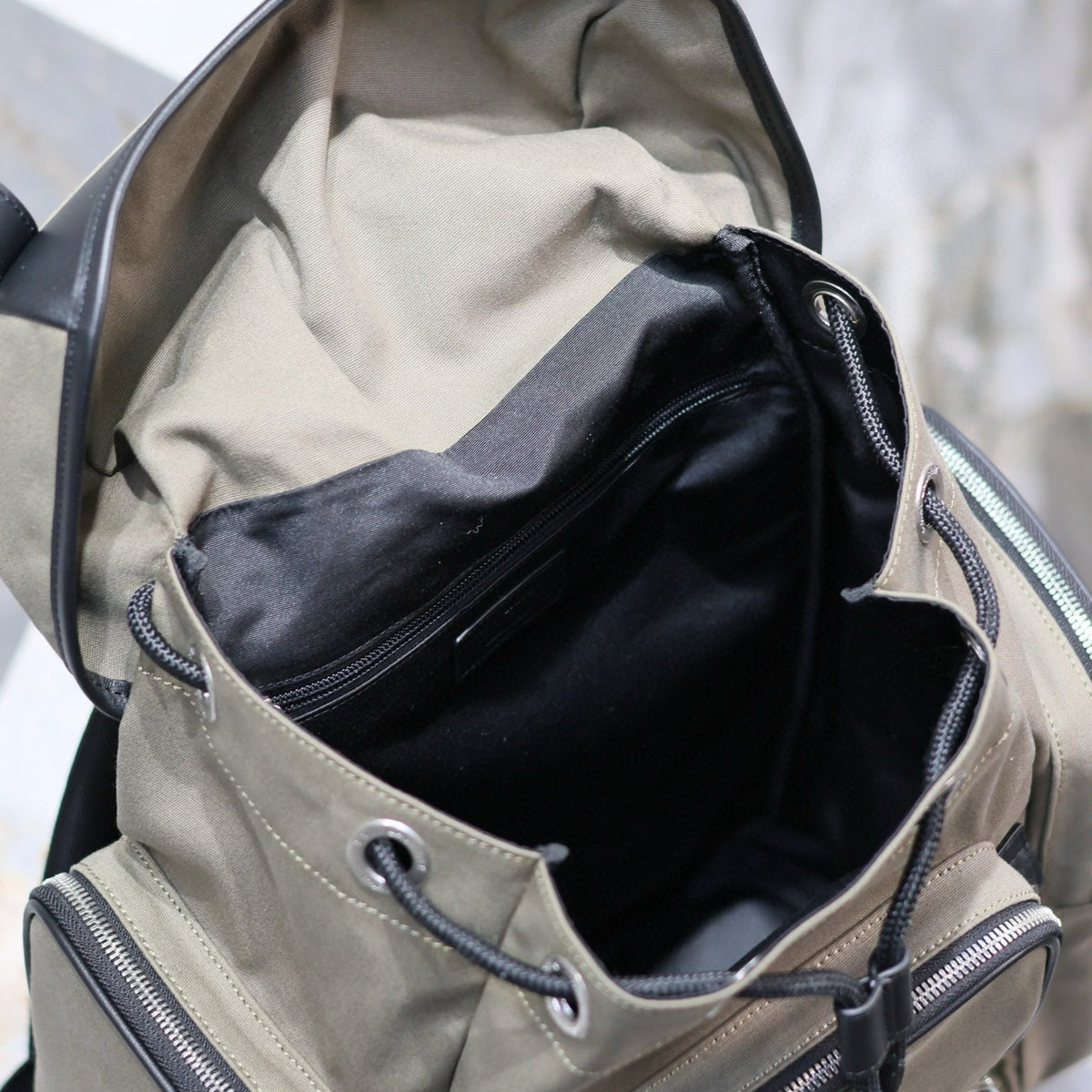 Saint Laurent Bags- Saint Laurent City Multi Pocket Backpack Luxury Designer Leather Handbag