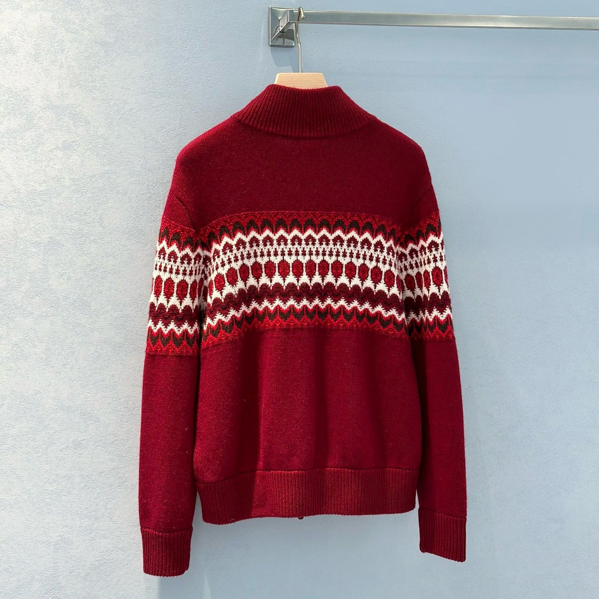 Sweaters- Loro P Zip Sweater Premium Casual Designer Knitwear