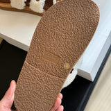 Back view of Celine luxury Mules with clean finishing