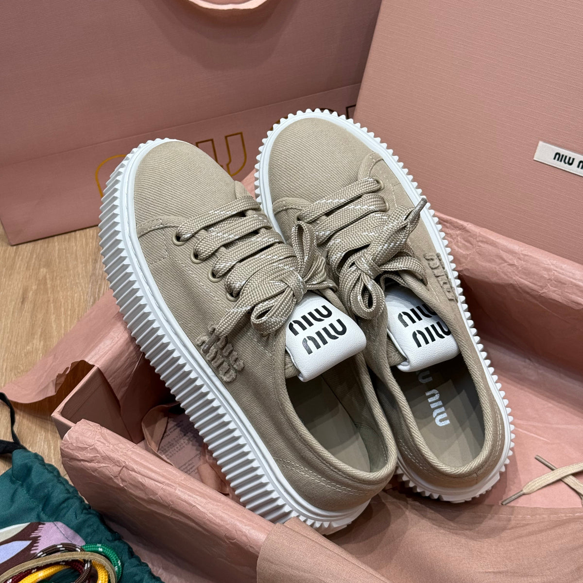 Shoes- Miu M Trainers Premium Designer Casual Shoes