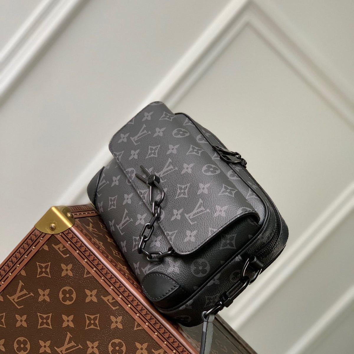 Louis Vuitton Bags- Louis Vuitton Lou Steamer Messenger Bag Premium Designer Shoulder Bag
