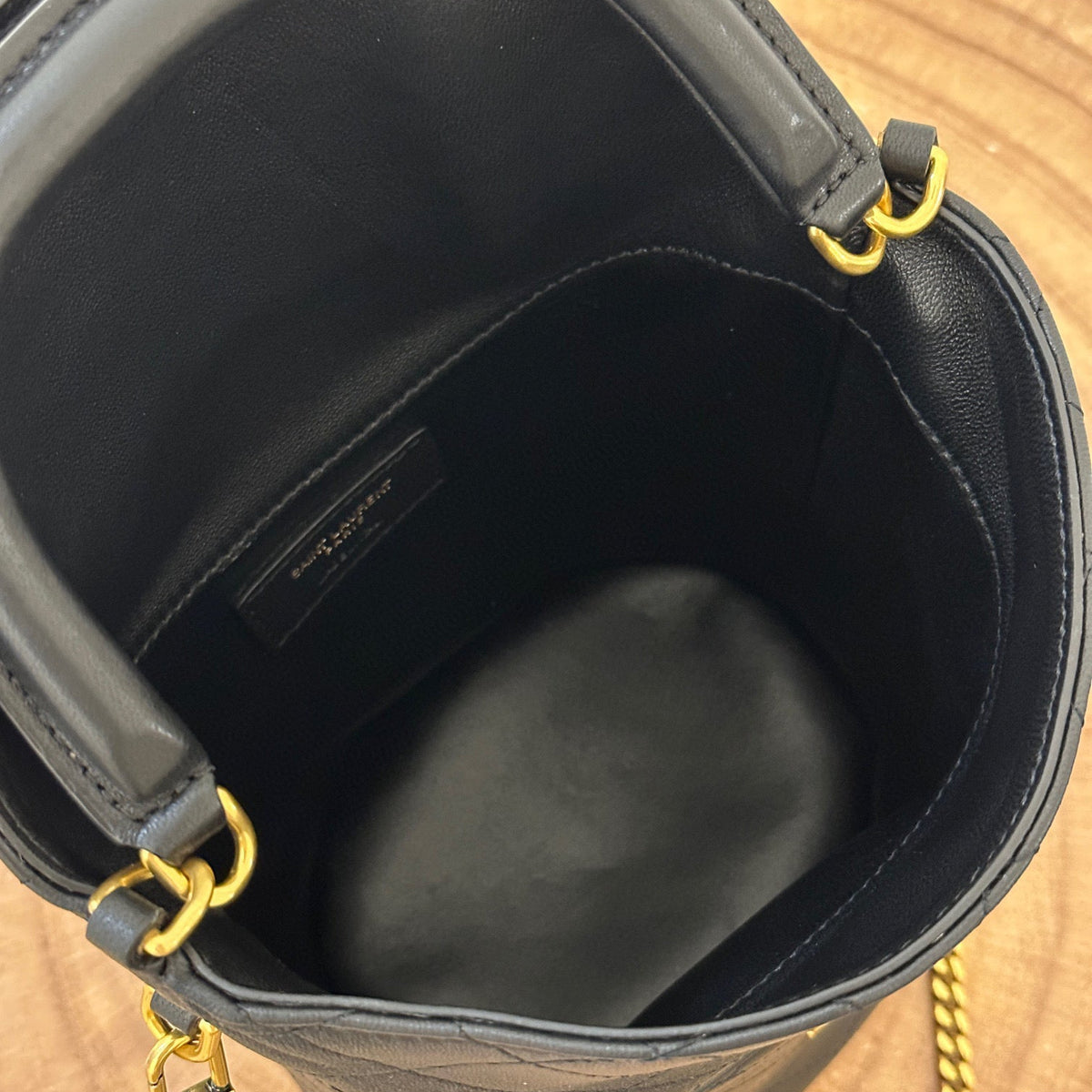 Saint Laurent Bags- Saint Laurent Gaby Bucket Bag Luxury Designer Leather Handbag