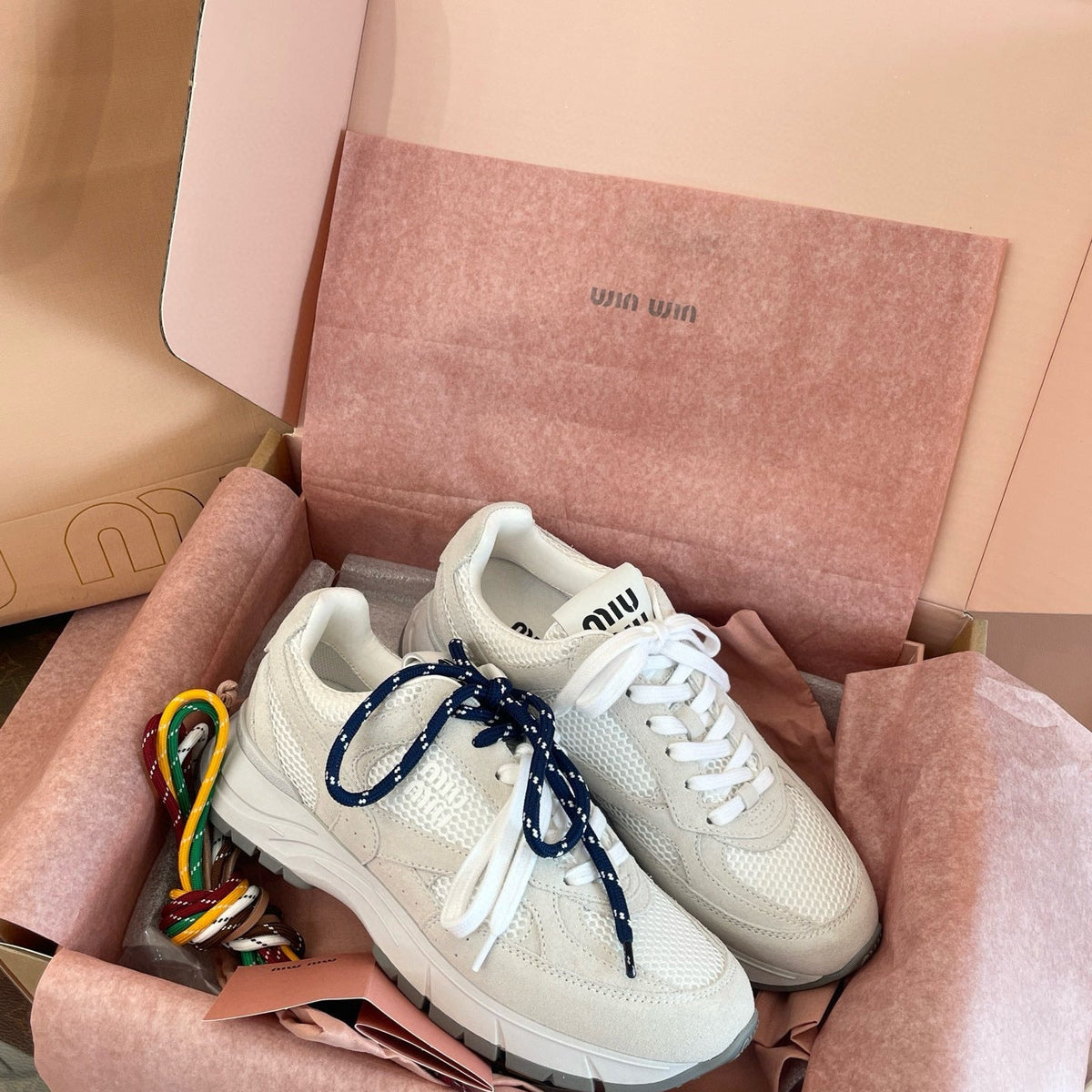 Shoes- Miu M Trainers Luxury Lifestyle Designer Footwear
