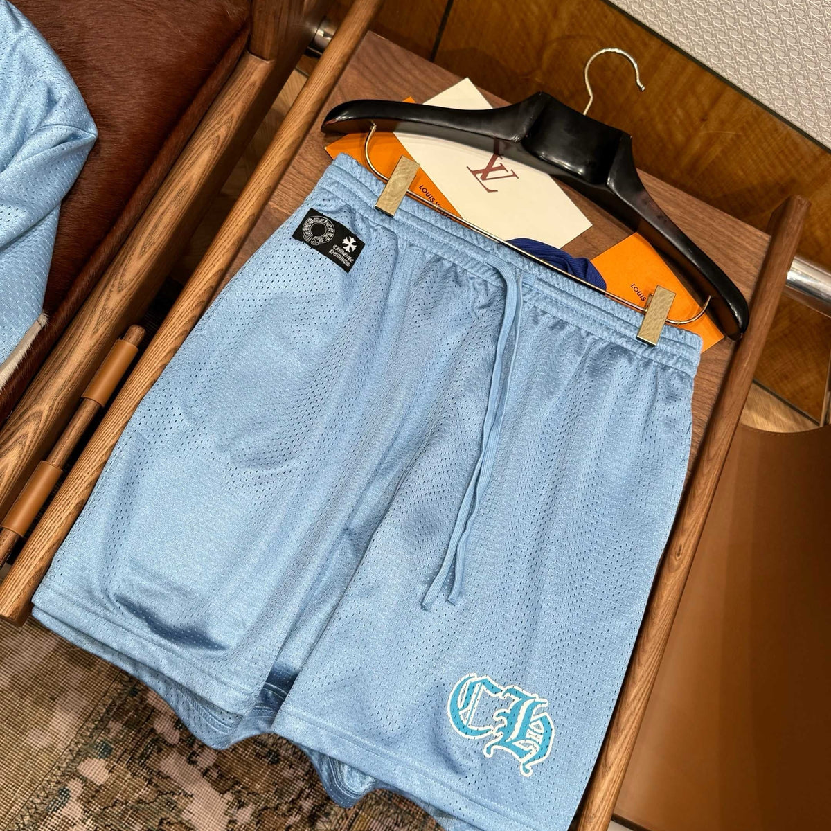 Shorts- Chrome H Shorts Everyday Lightweight Designer Shorts