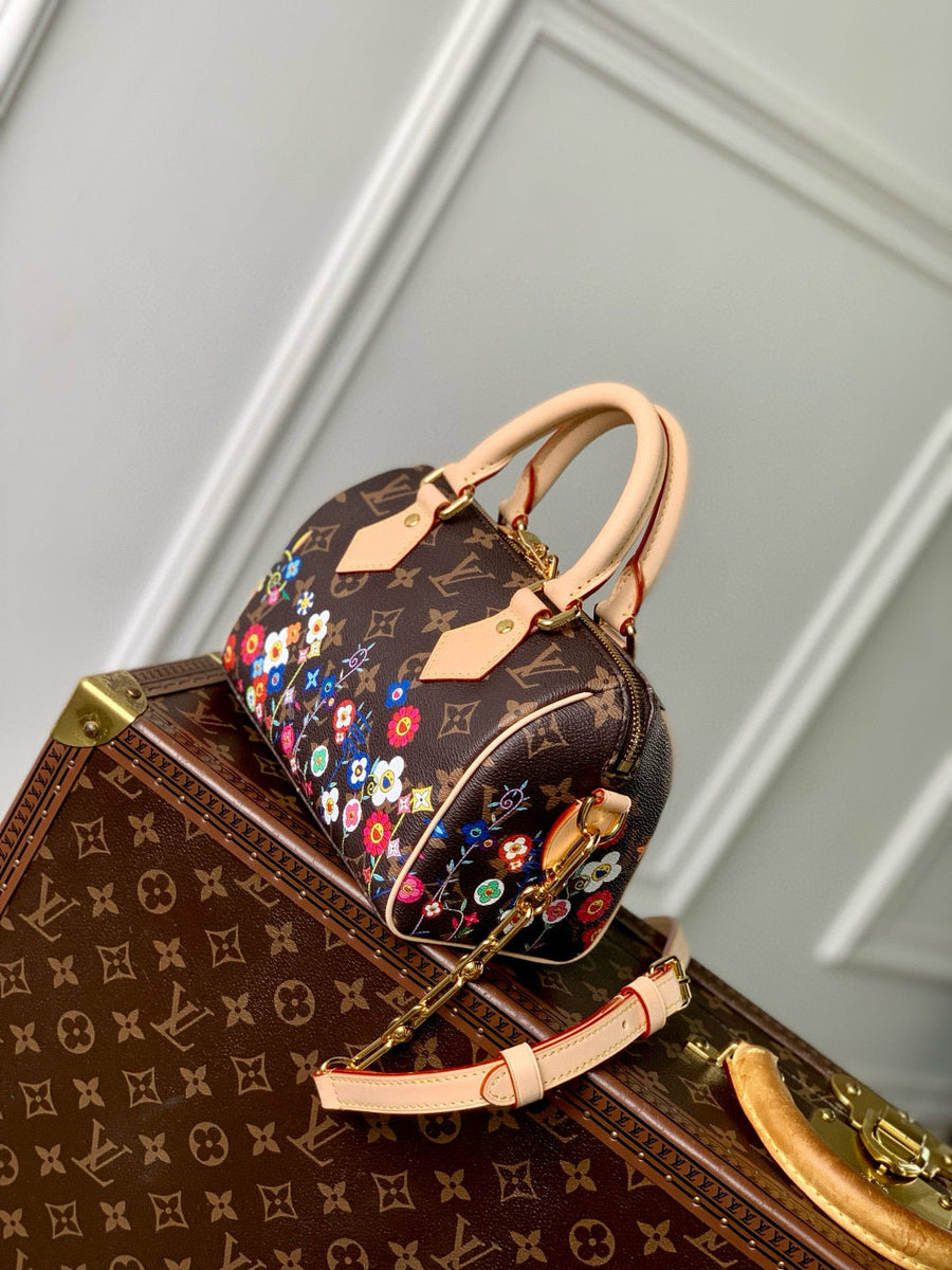 Louis Vuitton Bags- Louis Vuitton Lou x Murakami Speedy 20 Bag Elegant Everyday Designer Handbag