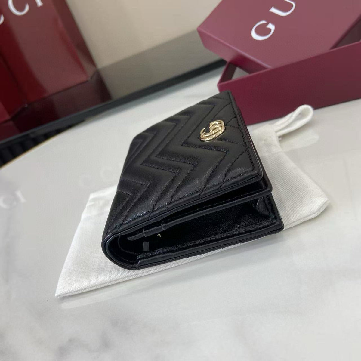Gucci Wallets- Gucci Marmont Small Wallet Premium Leather Designer Wallet