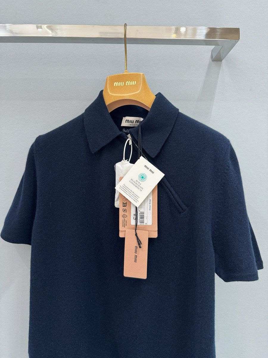 Polo Shirts? Miu M Polo Shirt Classic Designer Cotton Polo Shirt